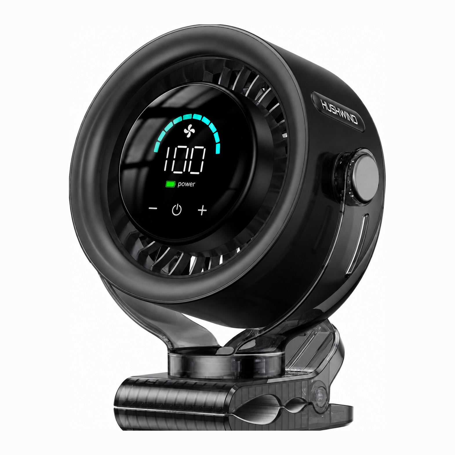 Hushwind clip-on turbine fan in black